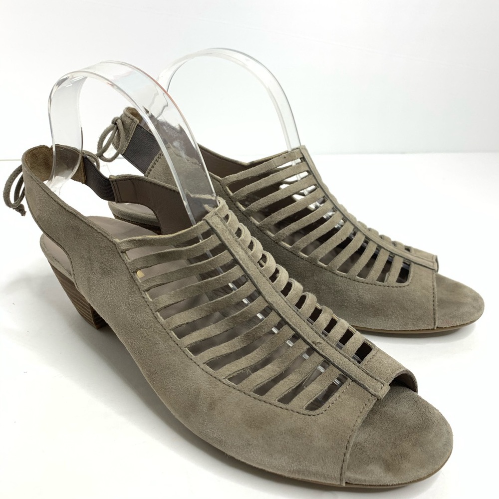 Paul Green Trisha Suede Sandal Taupe 9.5-10/UK 7.5